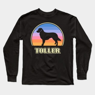 Toller Vintage Sunset Dog Long Sleeve T-Shirt